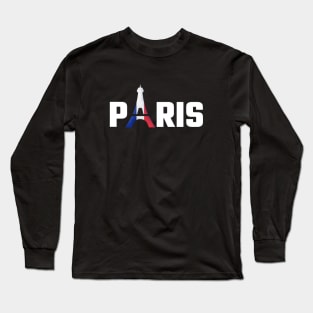 Paris With Eiffel tower Long Sleeve T-Shirt